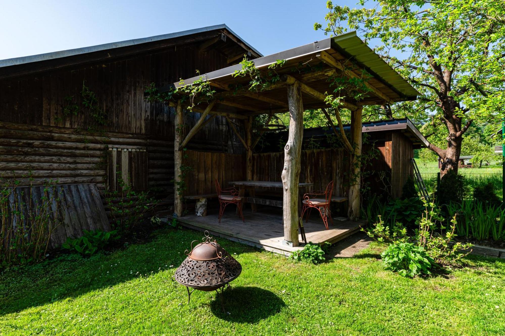 House, Garden And A Green Cat Bled Luaran gambar